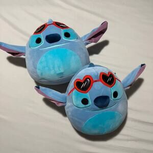 Pair of Disney Stich Valentines Squishmallows